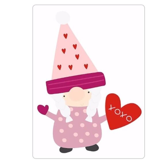 Valentine’s Gnome Magnet - Picture 1 of 3